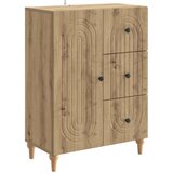 vidaXL Strani šal Artisan hrast 66 x 34,5 x 90 cm Inženirski les, (5000217256) | Shoptok.si