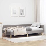 vidaXL Kotna postelja Drugo Taupe 80 x 200 cm Tkanina in oblikovan les | Shoptok.si