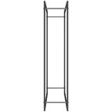 vidaXL Stalak za drva za ogrjev mat crni 110x28x116 cm čelični | shoptok.hr