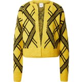 River Island Pletena jopa 'CHECK' rumena / črna | Shoptok.si