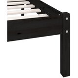  Okvir za krevet od borovine crni 75 x 190 cm jednokrevetni | shoptok.hr