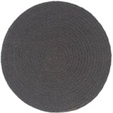  Podmetači 6 kom obični/tamnosivi 38 cm okrugli pamučni | shoptok.hr