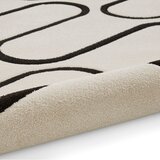 Catherine Lansfield Crno-bijeli tepih 120x170 cm Linear Curve – | shoptok.hr