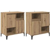  Komode 2 pcs Umjetnički hrast 60 x 35 x 70 cm Konstruirano drvo | shoptok.hr
