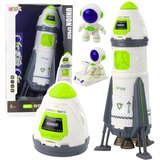  Vesoljska raketa za igro z astronavtom in vozilom - zeleno/bela Cene