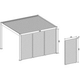 Gardenson Stranski Del Za Pergolo Vertikale, Bela, 123cm | Shoptok.si