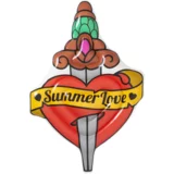 Bestway madrac na napuhavanje summer love tatoo (d x š: 198 x 137)