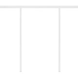 vidaXL Ročno zložljiva tenda z LED lučmi 3x2,5 m rumena in bela | Shoptok.si