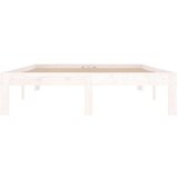  Posteljni okvir bel iz trdnega lesa 120x190 cm 4FT, (20905001) | Shoptok.si