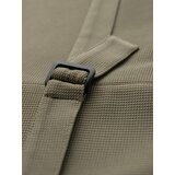 Ombre Fitted men's structured knit vest with lapels - olive | Shoptok.si