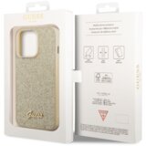 Guess GUHCP14LHGGSHK ovitek za iPhone 14 Pro - zlat z bleščicami | Shoptok.si