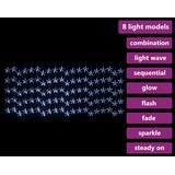  LED vilinska zavjesa sa zvijezdama 500 LED plave 8 funkcija | Eponuda.ba