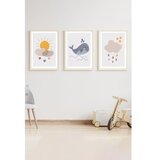 WALLXPERT Uokvirena slika Huhu152, 35x50 cm, 3 dijela | Eponuda.ba