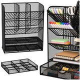  Metalni organizator za olovke i pribor, crni | shoptok.hr