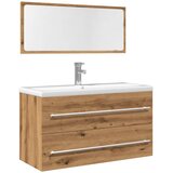 vidaXL Kopalniška garnitura 2-delna artisan hrast inženirski les | Shoptok.si