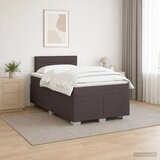  Boxspring krevet s madracem Tamno smeđa 120 x 190 cm Tkanina - Tamno smeđa 120 x 190 cm Dizajn linija | shoptok.hr