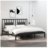  Okvir Za krevet od masivne borovine sivi 200 x 200 cm | shoptok.hr
