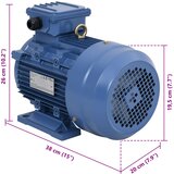  Trofazni električni motor aluminijski 3 kW / 4 KS 2840 o/min | shoptok.hr