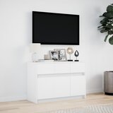 TV ormarić LED bijeli 91x34x61 cm od konstruiranog drva | shoptok.hr