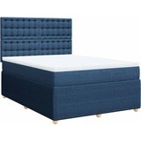  Krevet s oprugama i madracem plavi 140x200 cm od tkanine | shoptok.hr