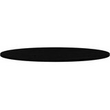Stolna ploča tamnosmeđa 100x50x2 cm ovalna masivna hrastovina | shoptok.hr