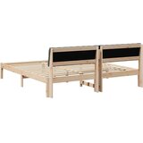  Okvir kreveta smeđe i tamnosivo 180 x 200 cm Masivna borovina | shoptok.hr