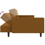  Dvosjed na razvlačenje smeđi baršunasti | shoptok.hr