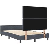 vidaXL Krevet Sivo 120x200 cm Baršun | shoptok.hr