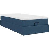  Otomanski okvir kreveta s madraca plavi 90x190cm od tkanine | shoptok.hr