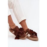 Boto Women's Sneakers With Suede Bow Brown Ashlyn Cijene