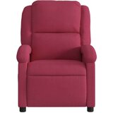  Masažni naslanjač vinsko rdeč žamet, (20921620) | Shoptok.si