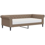  Dnevni krevet s madracem boja cappuccina 90x200 cm umjetna koža | shoptok.hr