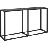 vidaXL konzolna mizica črna 140x35x75,5 cm kaljeno steklo, (20711541) Cene