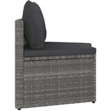  6-dijelni set vrtnih sofa od poliratana s jastucima sivi | shoptok.hr