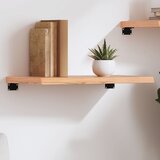vidaXL Zidna polica svjetlosmeđa 60x40x(2-4) cm obrađena hrastovina | shoptok.hr
