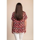 Fenzy Plus Size Bluza S Kratkim Rukavima, Crvena | shoptok.hr