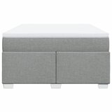  Krevet box spring s madracem svjetlosiva 160x200 cm tkanina Slike