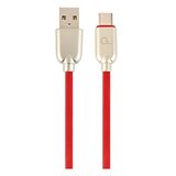 Gembird USB 2.0 kabl Premium rubber Type-C USB charging and data cable, 2 m, black, CC-USB2R-AMCM-2M Cijene