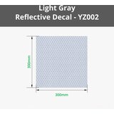 Bambu Lab Light Gray Reflective Decal Sheet - 1 set. | Shoptok.si