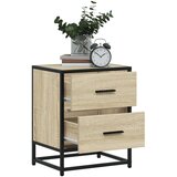 vidaXL Nočna omarica sonoma hrast 40x31x50 cm inženirski les | Shoptok.si