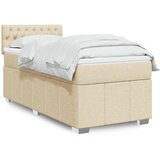 Maison Chic Box spring postelja - Vzmetna postelja z vzmetnico krem 100x200 cm blago SL11775, (21882041) | Shoptok.si