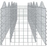 vidaXL Obokana gabionska visoka greda 400x50x50 cm pocinkano železo | Shoptok.si