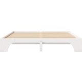  Krevetni okvir Bijela Masivno drvo 200 x 200 cm Minimalistički | shoptok.hr