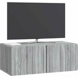 TV ormar za zid 78,5 x 41 x 30 cm Siva Sonoma Konstruirano drvo | Eponuda.ba