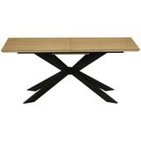 P & B Raztegljiva Miza Kalmar, Barva Hrasta, Črna, 180-230x90 | Shoptok.si