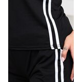 Resti Women's black sports tracksuit set with stripes - Clothing | Shoptok.si