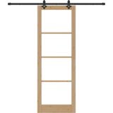 vidaXL drsna vrata s kompletnim nastavljanjem 83x232 cm trdnega borovega lesa., notranja vrata z steklom 'ORKDAL'83x232x4 cm trdnega borovega lesa. | Shoptok.si