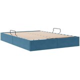  Otomanski krevet s pohranom Tamno plava 140 x 200 cm Baršun | shoptok.hr