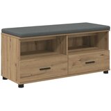  Klupa za cipele s jastučićem Hrast artisan 100 x 38 x 46 cm | shoptok.hr