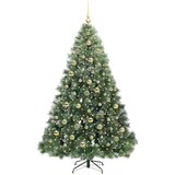 vidaXL Umjetno božićno drvce s stalakom Zelena 210 cm PE i PVC | shoptok.hr
